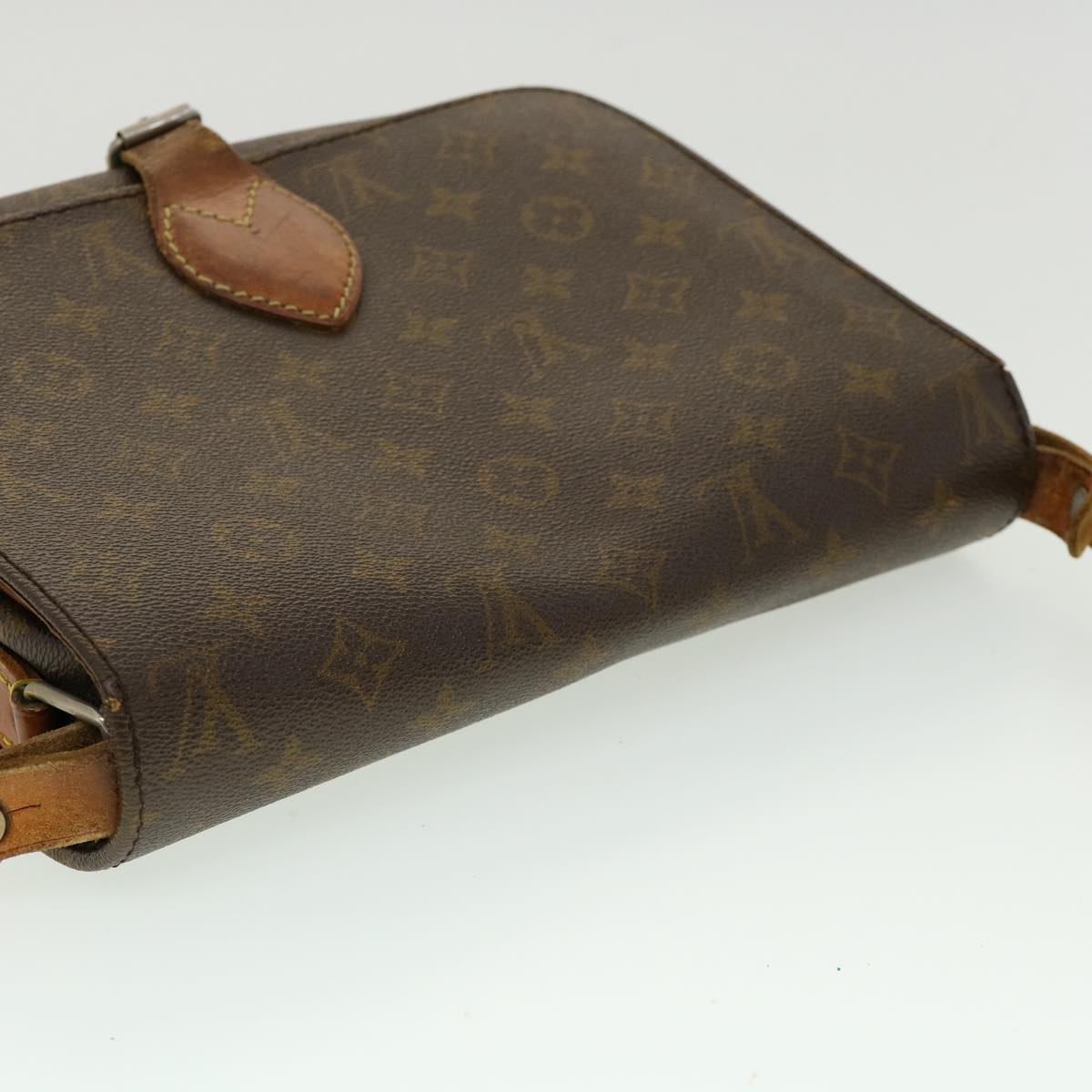 LOUIS VUITTON Monogram Cartouchiere GM Shoulder Bag Vintage M51252 Auth rd2335