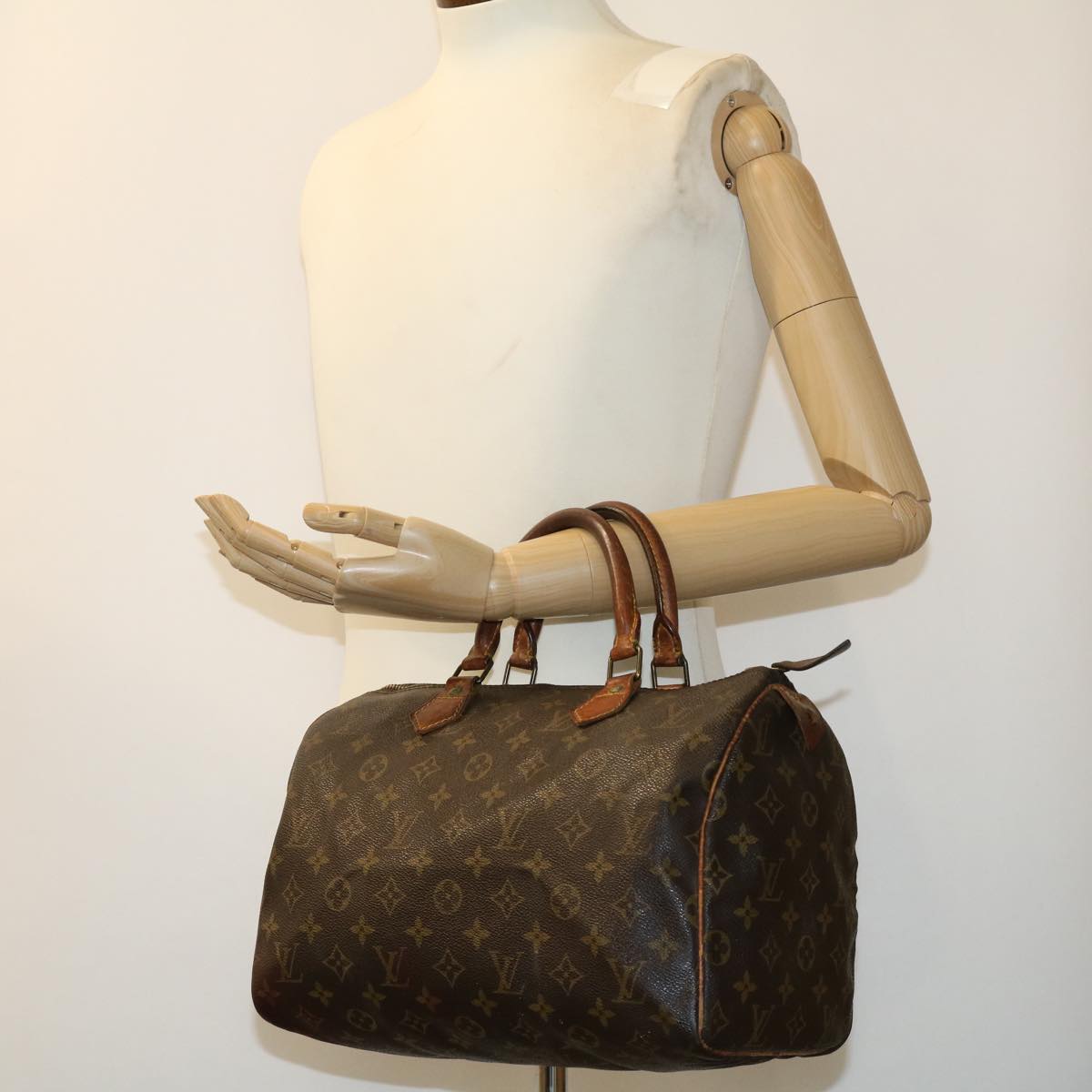 LOUIS VUITTON Monogram Speedy 30 Hand Bag M41526 LV Auth rd2340