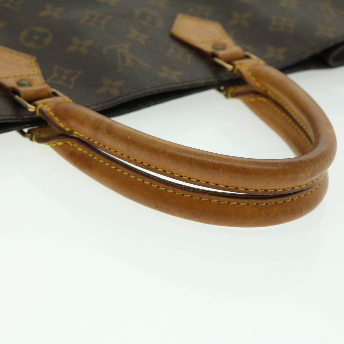 LOUIS VUITTON Monogram Sac Plat Hand Bag M51140 LV Auth rd2380