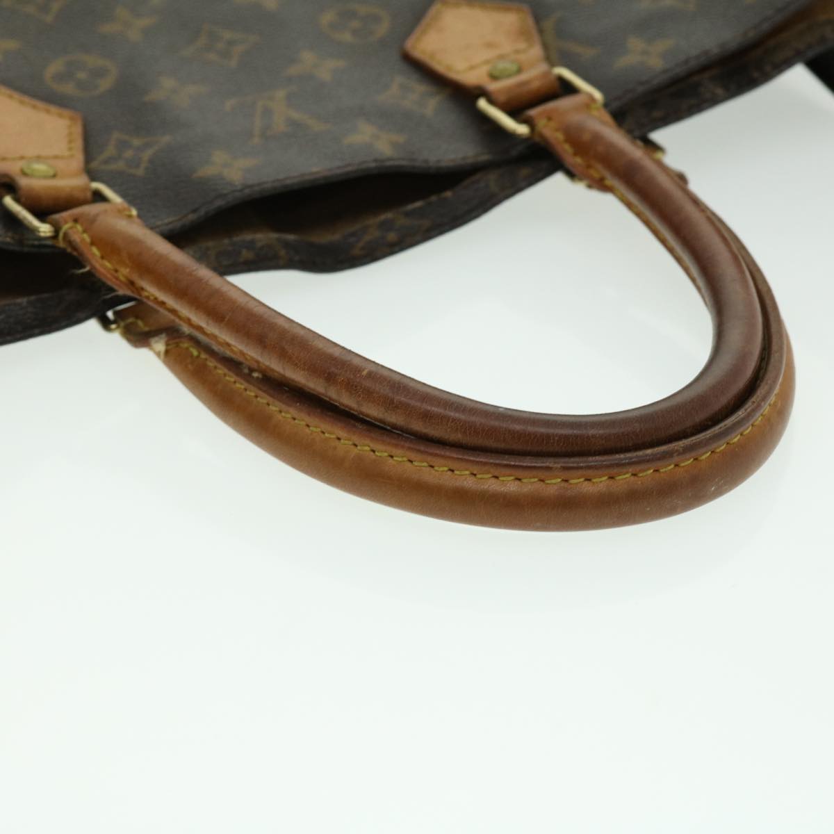 LOUIS VUITTON Monogram Sac Plat Hand Bag M51140 LV Auth rd2428