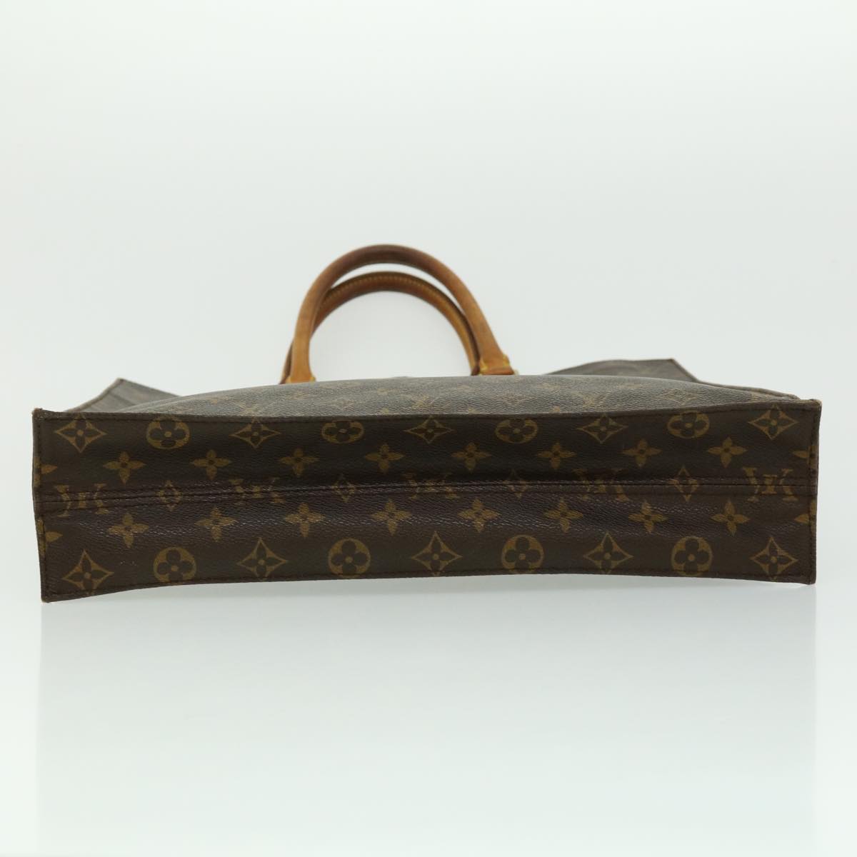 LOUIS VUITTON Monogram Sac Plat Hand Bag M51140 LV Auth rd2433