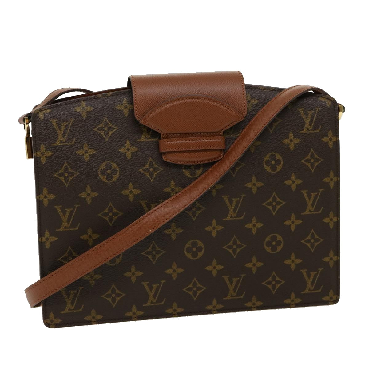 LOUIS VUITTON Monogram Courcelles Shoulder Bag M51375 LV Auth rd2567