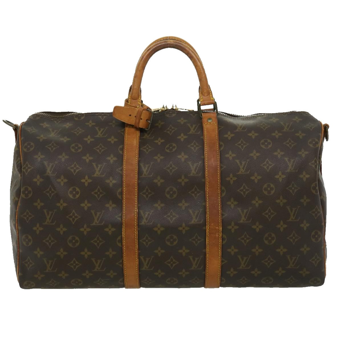 LOUIS VUITTON Monogram Keepall Bandouliere 50 Boston Bag M41416 LV Auth rd2760