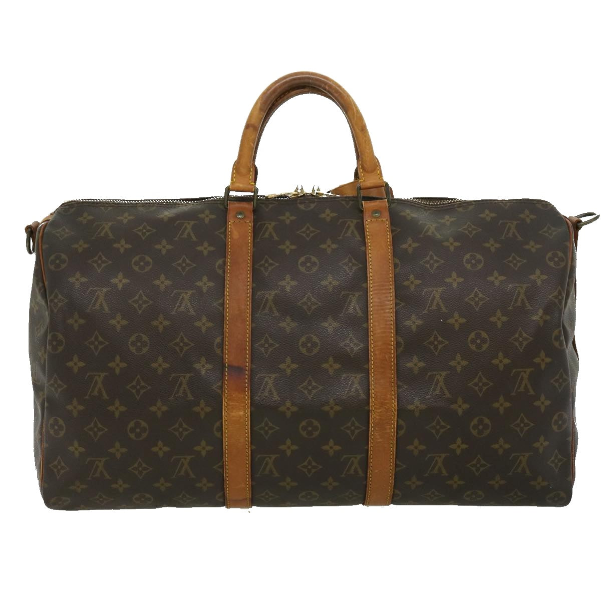 LOUIS VUITTON Monogram Keepall Bandouliere 50 Boston Bag M41416 LV Auth rd2760