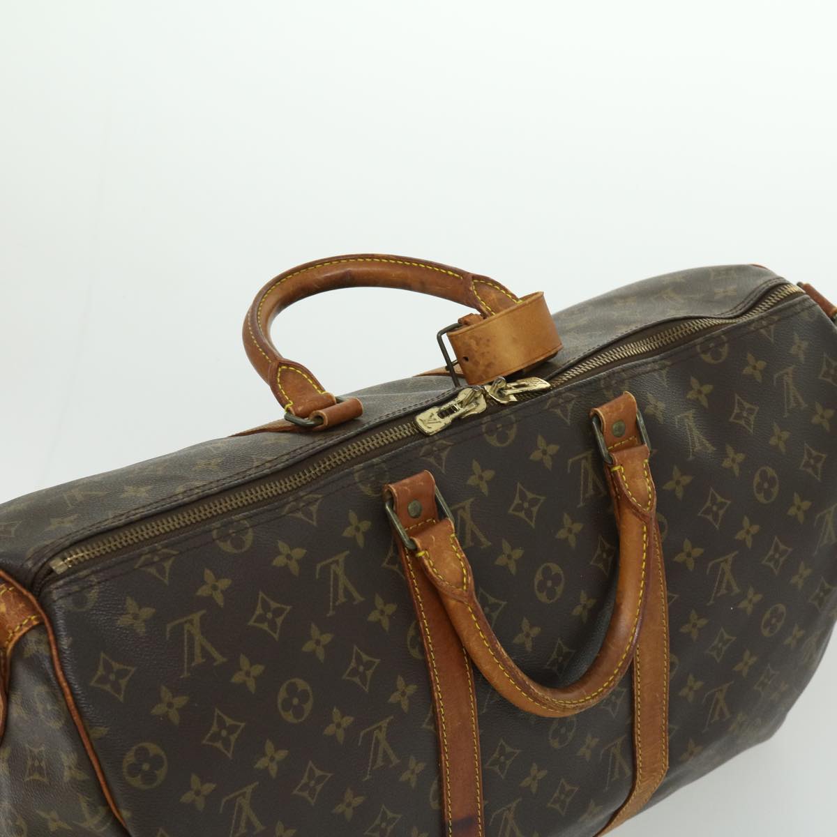 LOUIS VUITTON Monogram Keepall Bandouliere 50 Boston Bag M41416 LV Auth rd2760