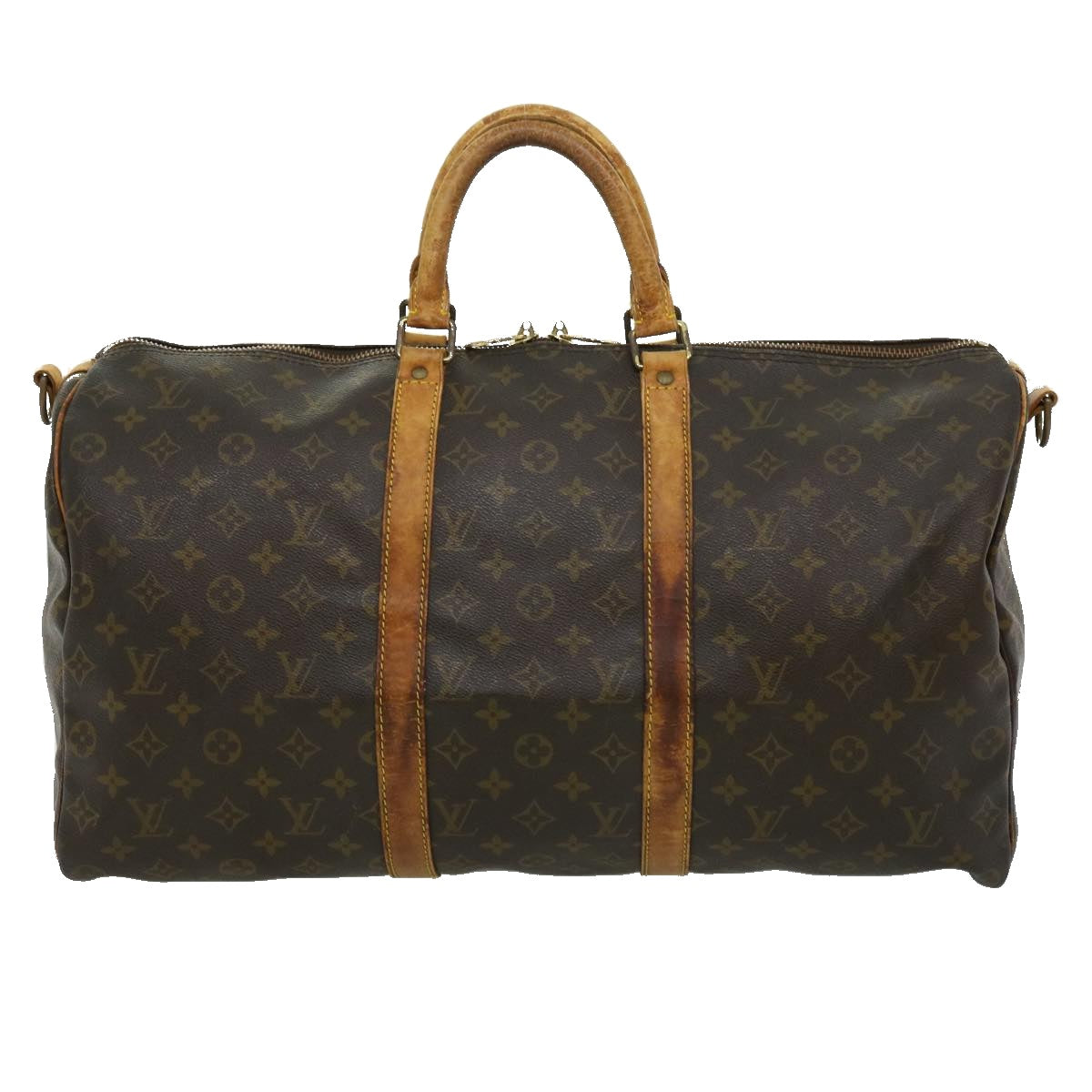 LOUIS VUITTON Monogram Keepall Bandouliere 50 Boston Bag M41416 LV Auth rd2837