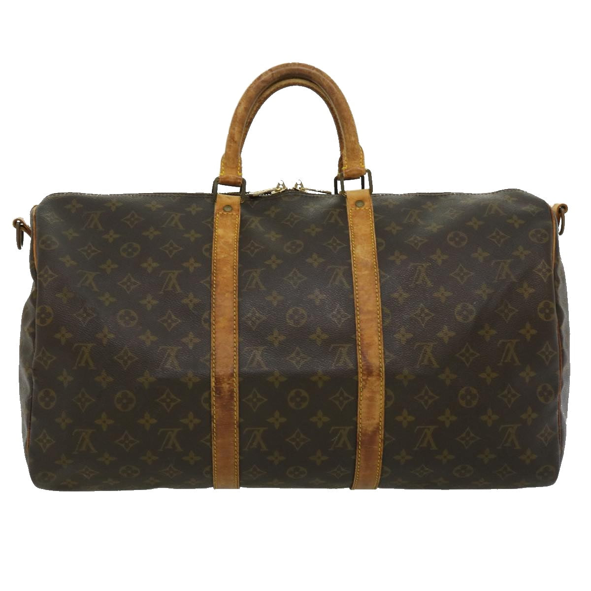 LOUIS VUITTON Monogram Keepall Bandouliere 50 Boston Bag M41416 LV Auth rd2837