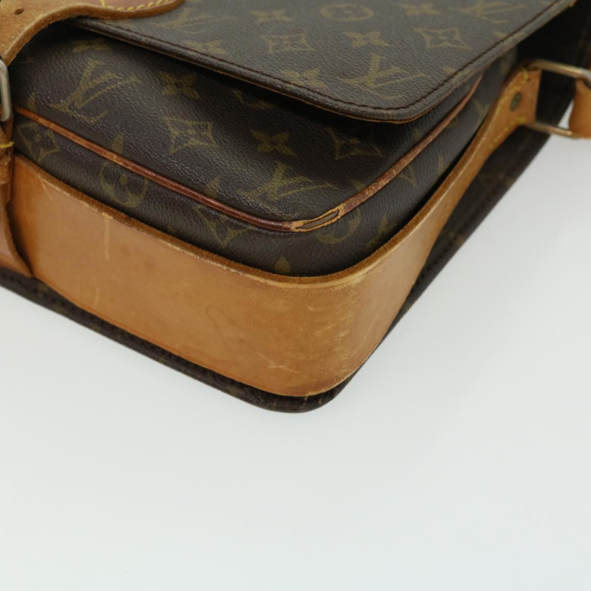 LOUIS VUITTON Monogram Cartouchiere GM Shoulder Bag Vintage M51252 Auth rd2940