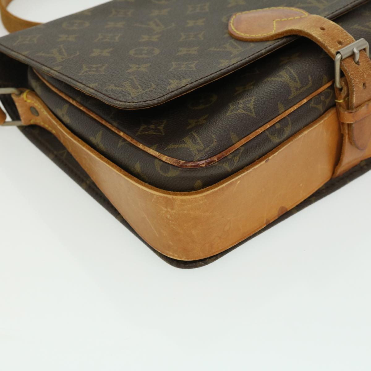 LOUIS VUITTON Monogram Cartouchiere GM Shoulder Bag Vintage M51252 Auth rd2940