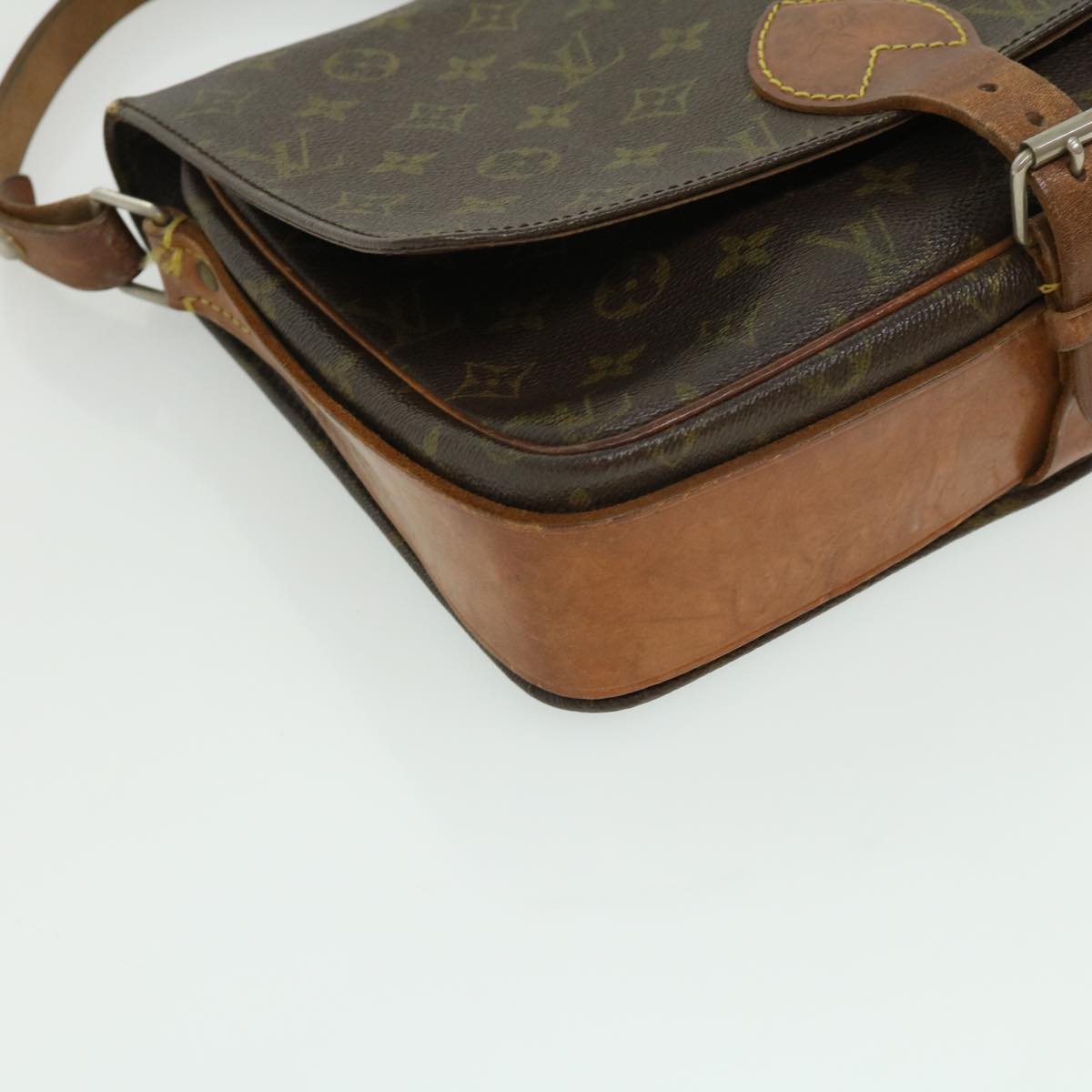 LOUIS VUITTON Monogram Cartouchiere GM Shoulder Bag Vintage M51252 Auth rd2943