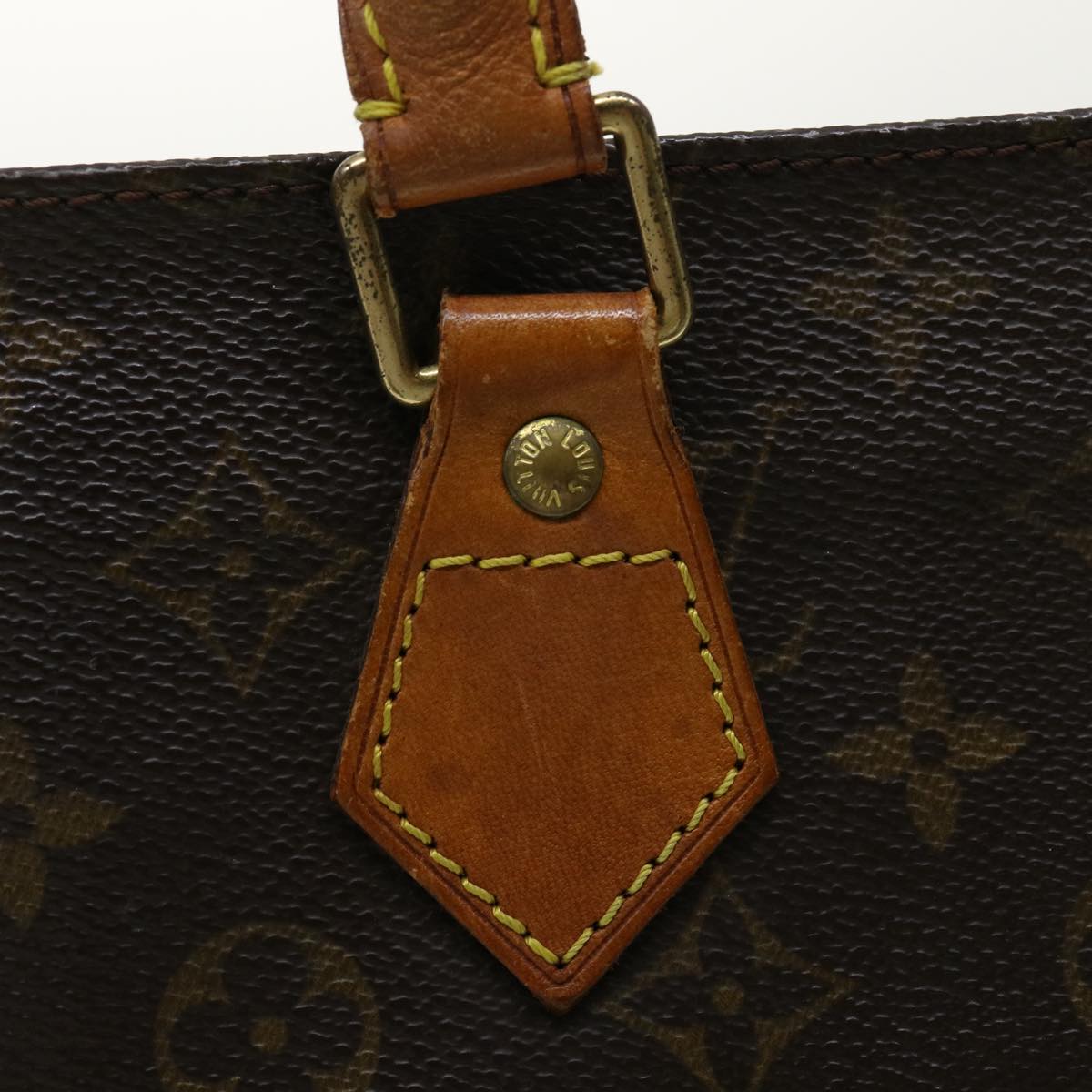 LOUIS VUITTON Monogram Sac Plat Hand Bag M51140 LV Auth rd2951