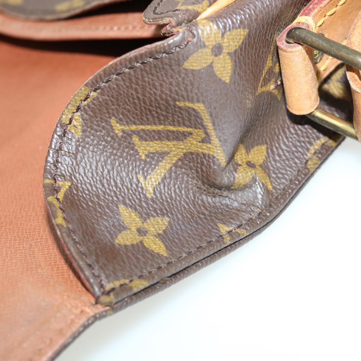 LOUIS VUITTON Monogram Cartouchiere GM Shoulder Bag M51252 LV Auth rd2985