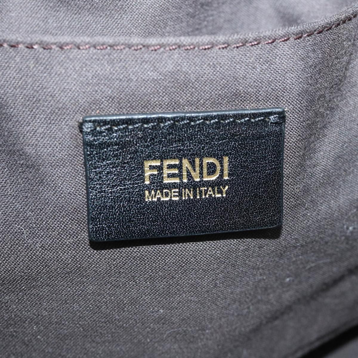 FENDI Zucca Canvas Tote Bag Black Auth rd2989