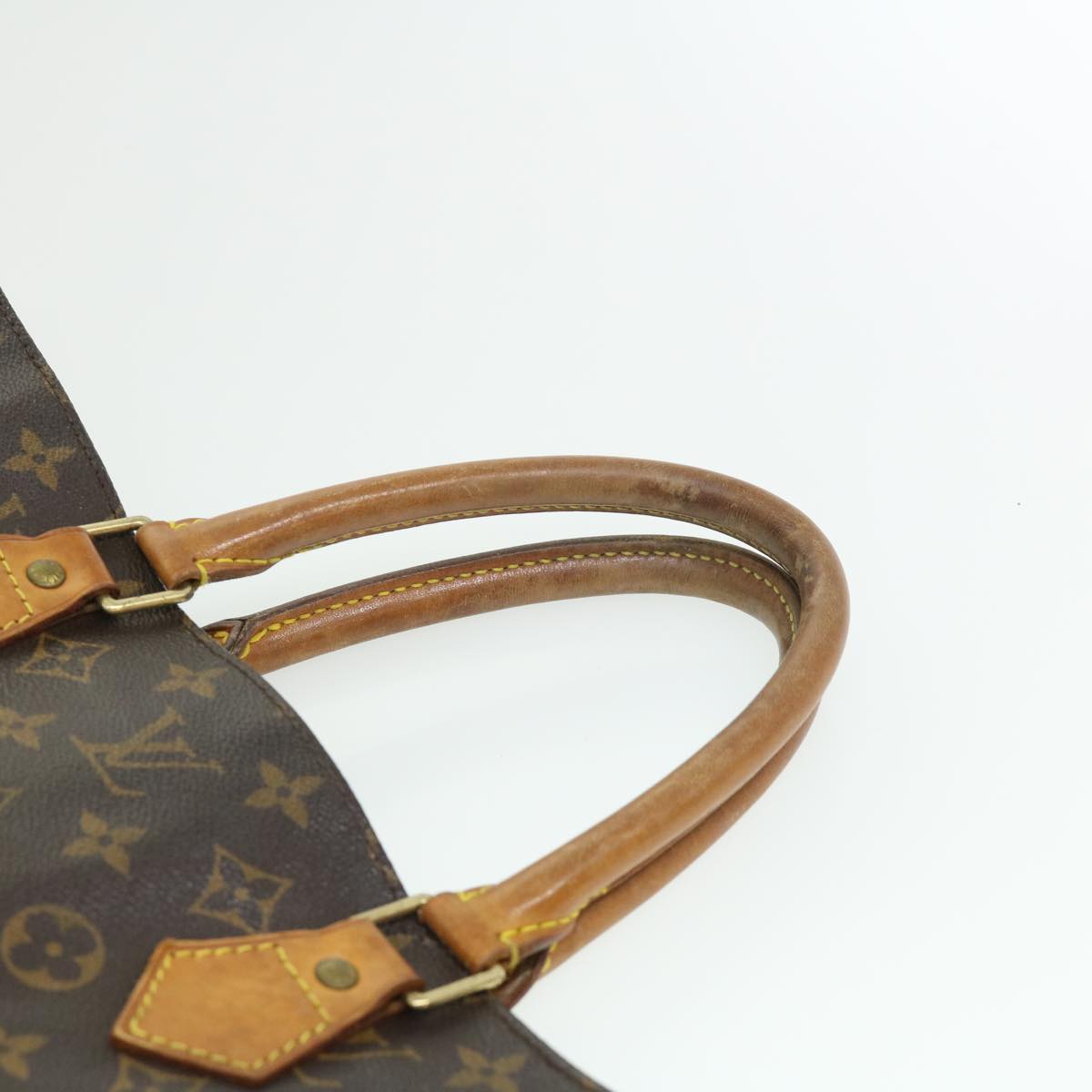 LOUIS VUITTON Monogram Sac Plat Hand Bag M51140 LV Auth rd3024