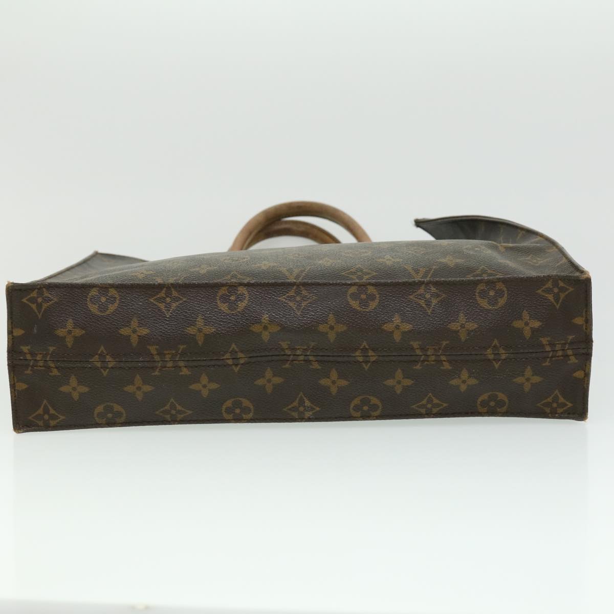 LOUIS VUITTON Monogram Sac Plat Hand Bag M51140 LV Auth rd3024