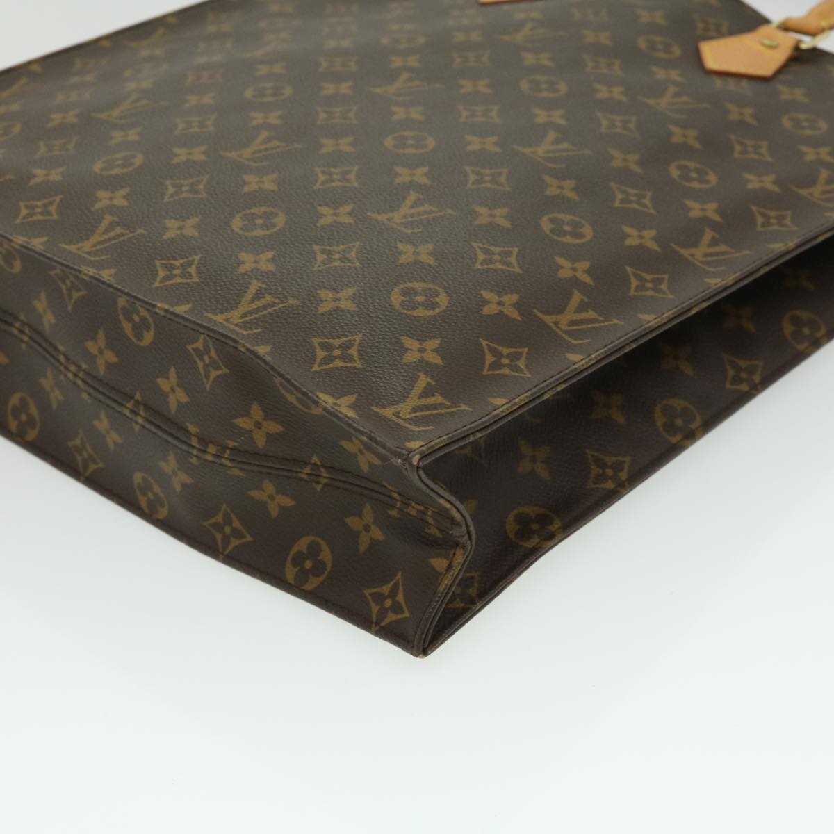 LOUIS VUITTON Monogram Sac Plat Hand Bag M51140 LV Auth rd3050