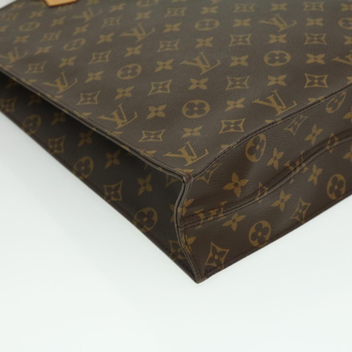 LOUIS VUITTON Monogram Sac Plat Hand Bag M51140 LV Auth rd3050