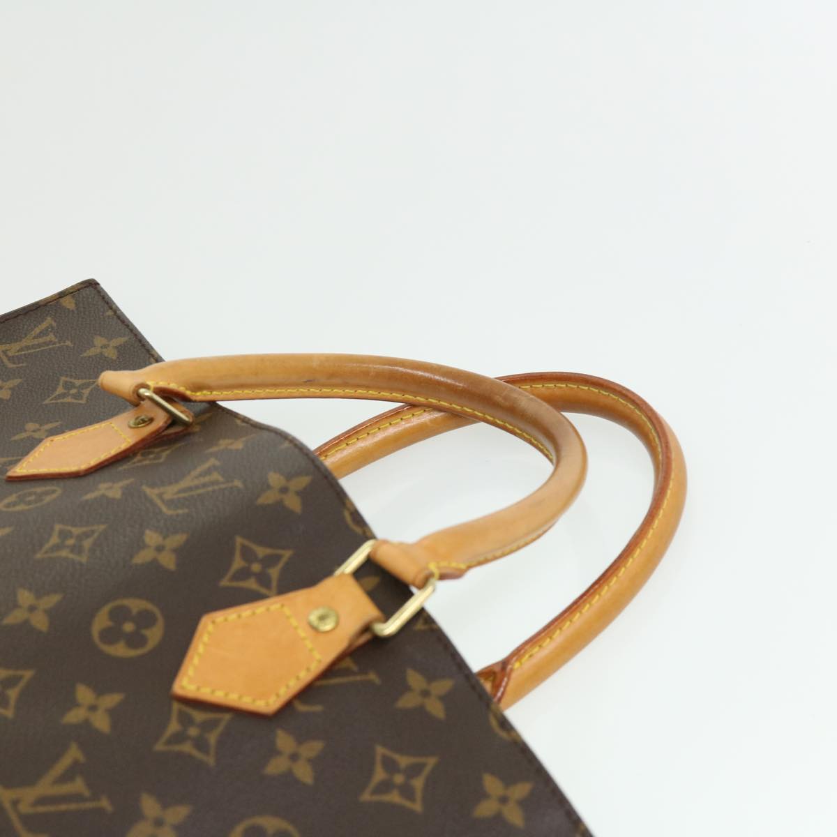 LOUIS VUITTON Monogram Sac Plat Hand Bag M51140 LV Auth rd3050