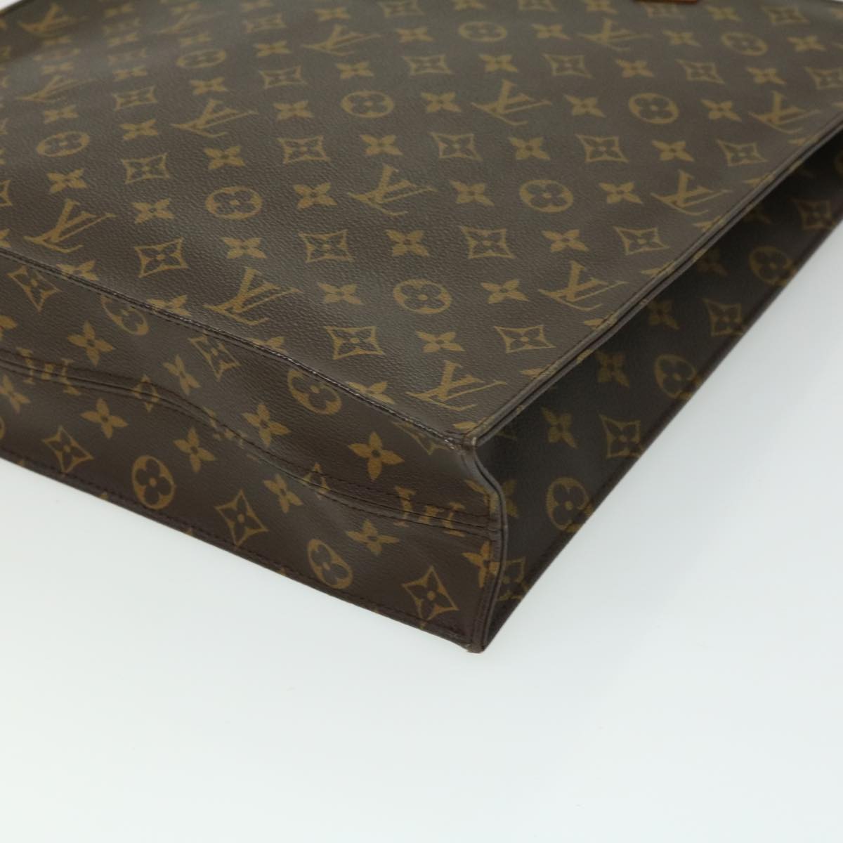 LOUIS VUITTON Monogram Sac Plat Hand Bag M51140 LV Auth rd3050