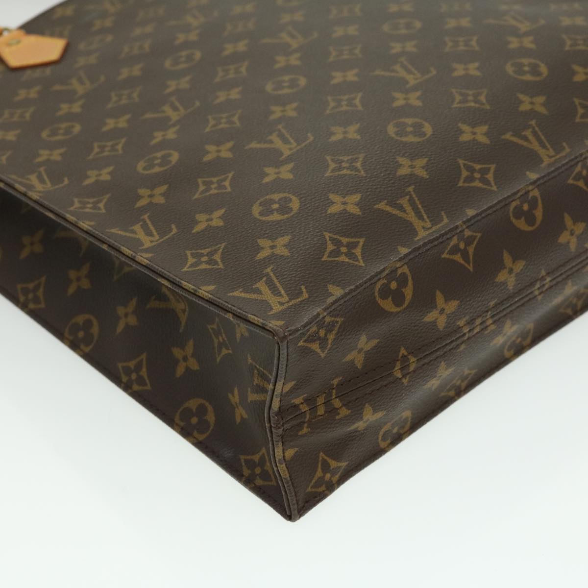 LOUIS VUITTON Monogram Sac Plat Hand Bag M51140 LV Auth rd3051