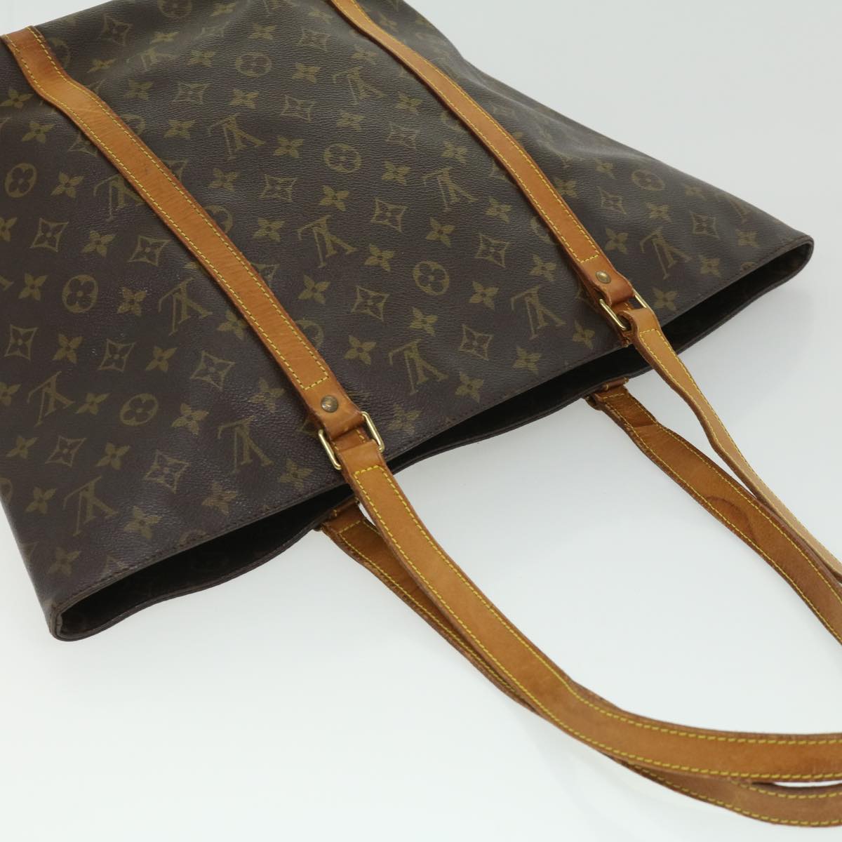 LOUIS VUITTON Monogram Sac Shopping Tote Bag M51108 LV Auth rd3065