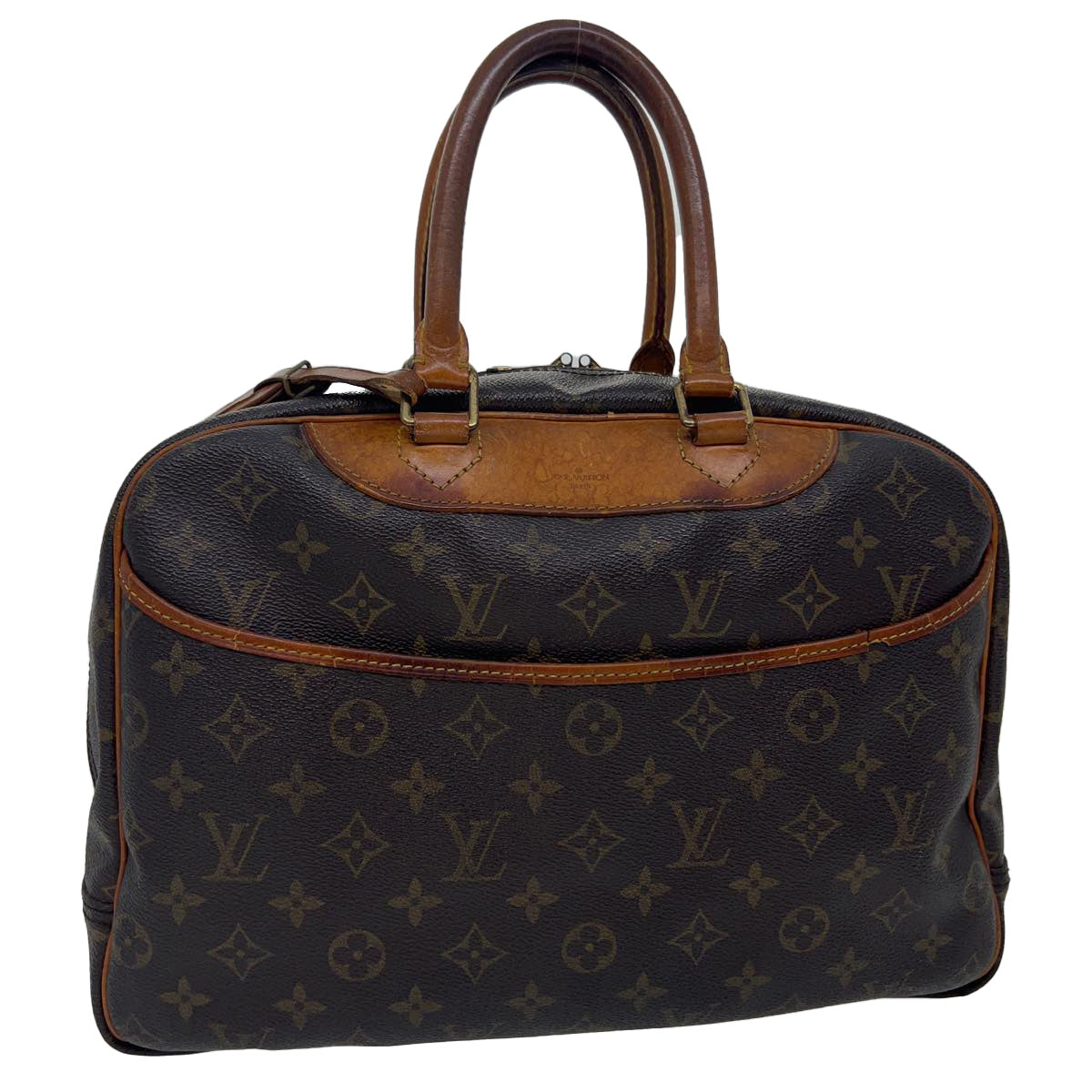 LOUIS VUITTON Monogram Deauville Hand Bag M47270 LV Auth rd3115