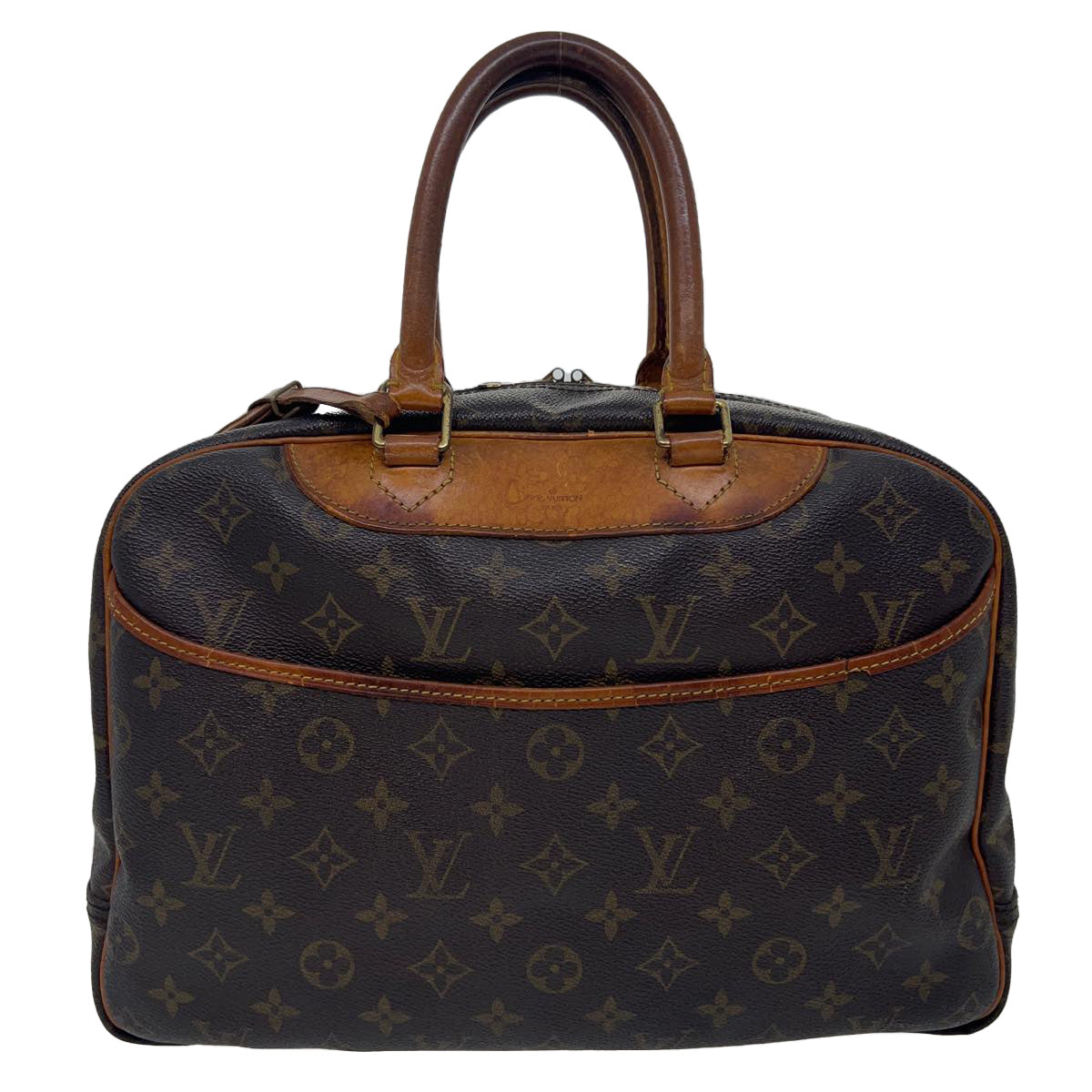 LOUIS VUITTON Monogram Deauville Hand Bag M47270 LV Auth rd3115