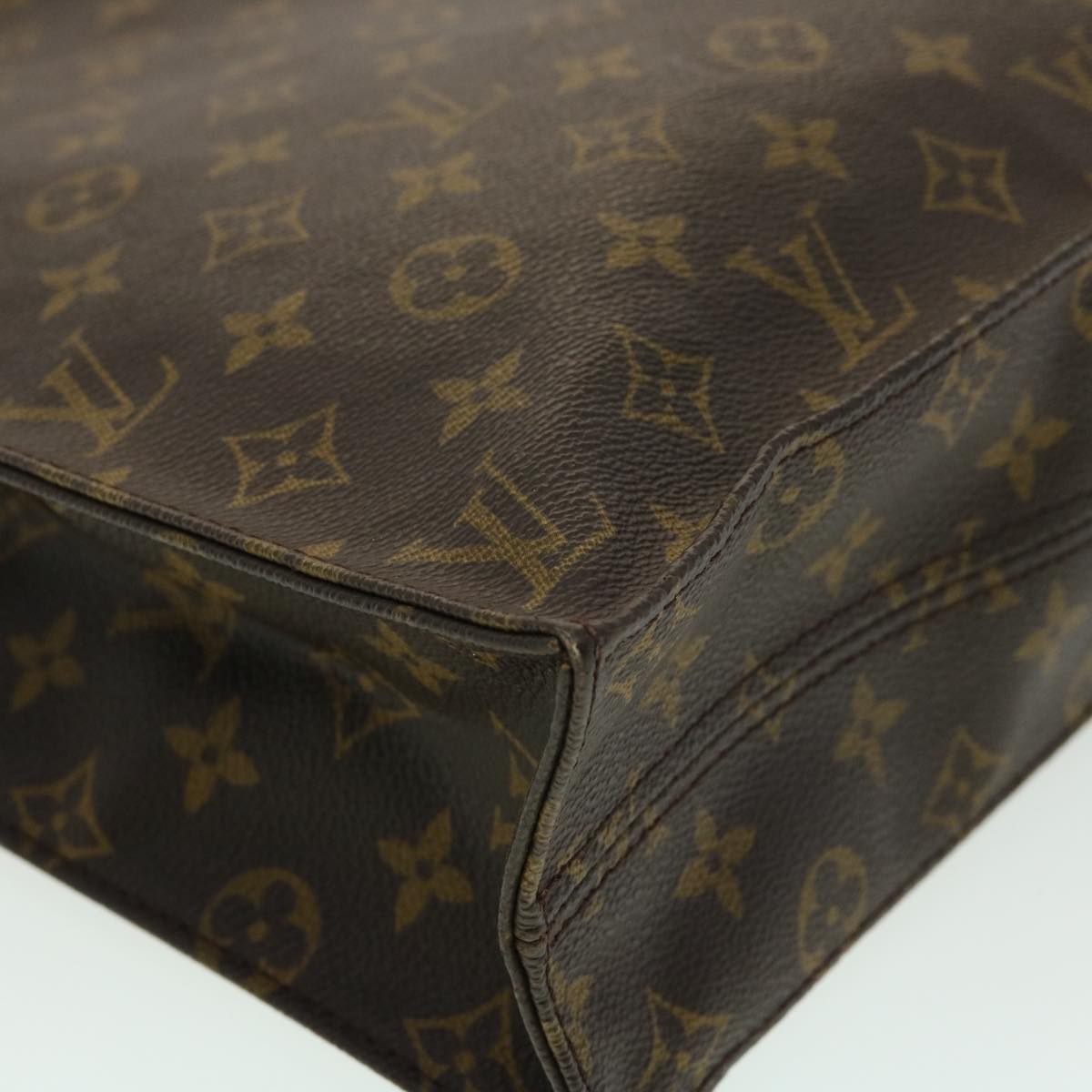 LOUIS VUITTON Monogram Sac Plat Hand Bag M51140 LV Auth rd3133