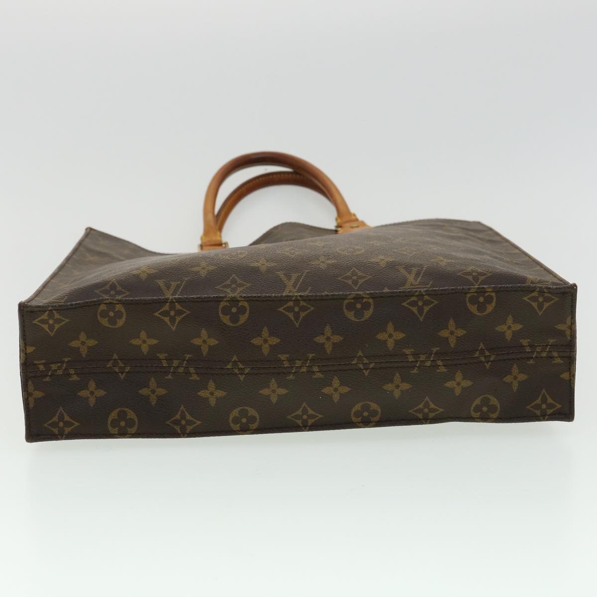 LOUIS VUITTON Monogram Sac Plat Hand Bag M51140 LV Auth rd3133