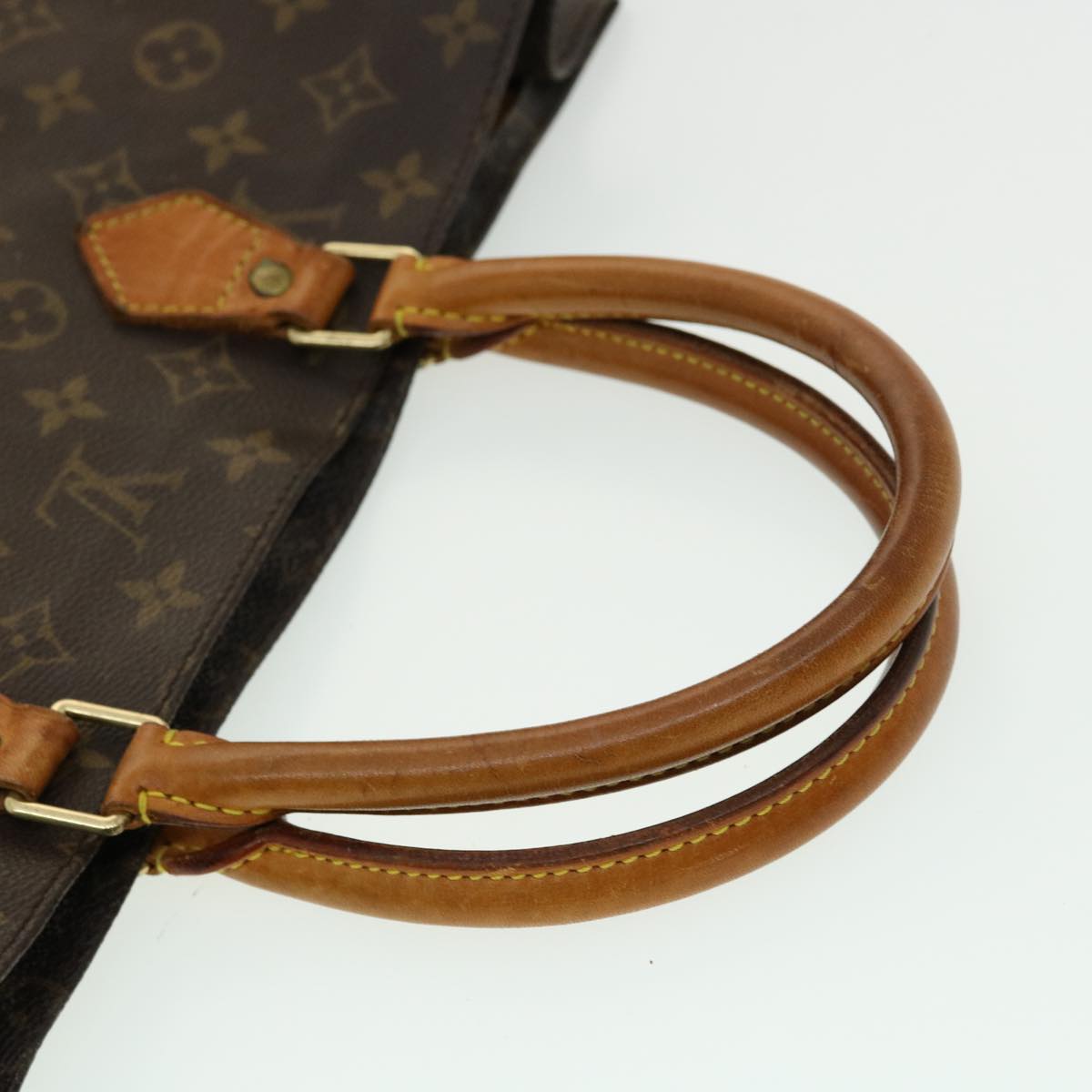 LOUIS VUITTON Monogram Sac Plat Hand Bag M51140 LV Auth rd3135