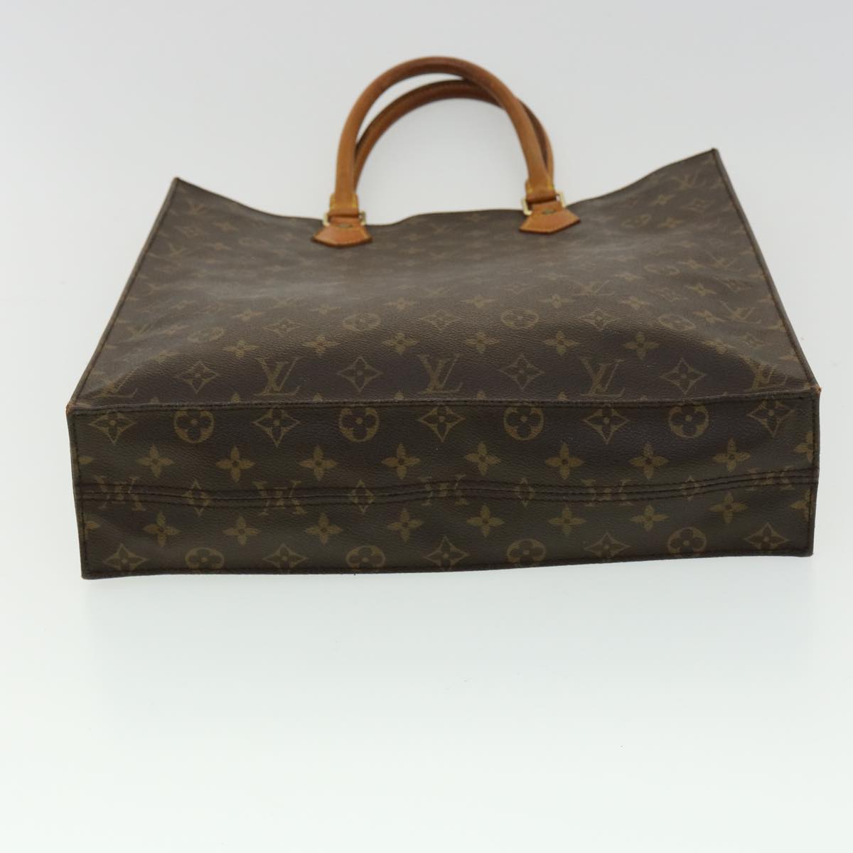 LOUIS VUITTON Monogram Sac Plat Hand Bag M51140 LV Auth rd3135