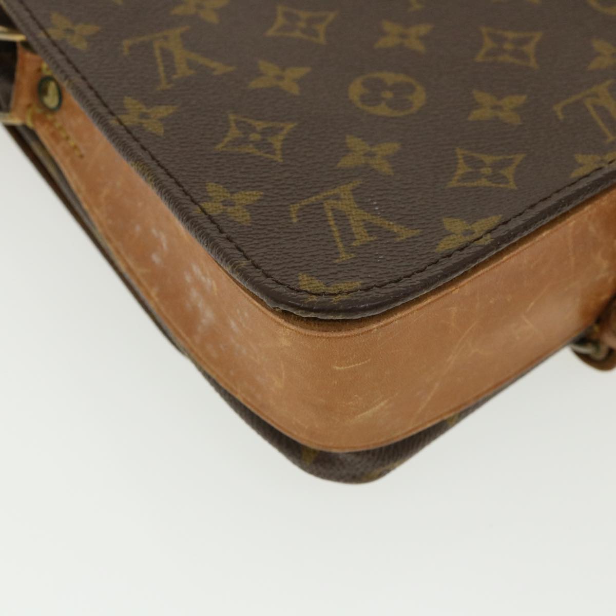 LOUIS VUITTON Monogram Cartouchiere MM Shoulder Bag Vintage M51253 Auth rd3167