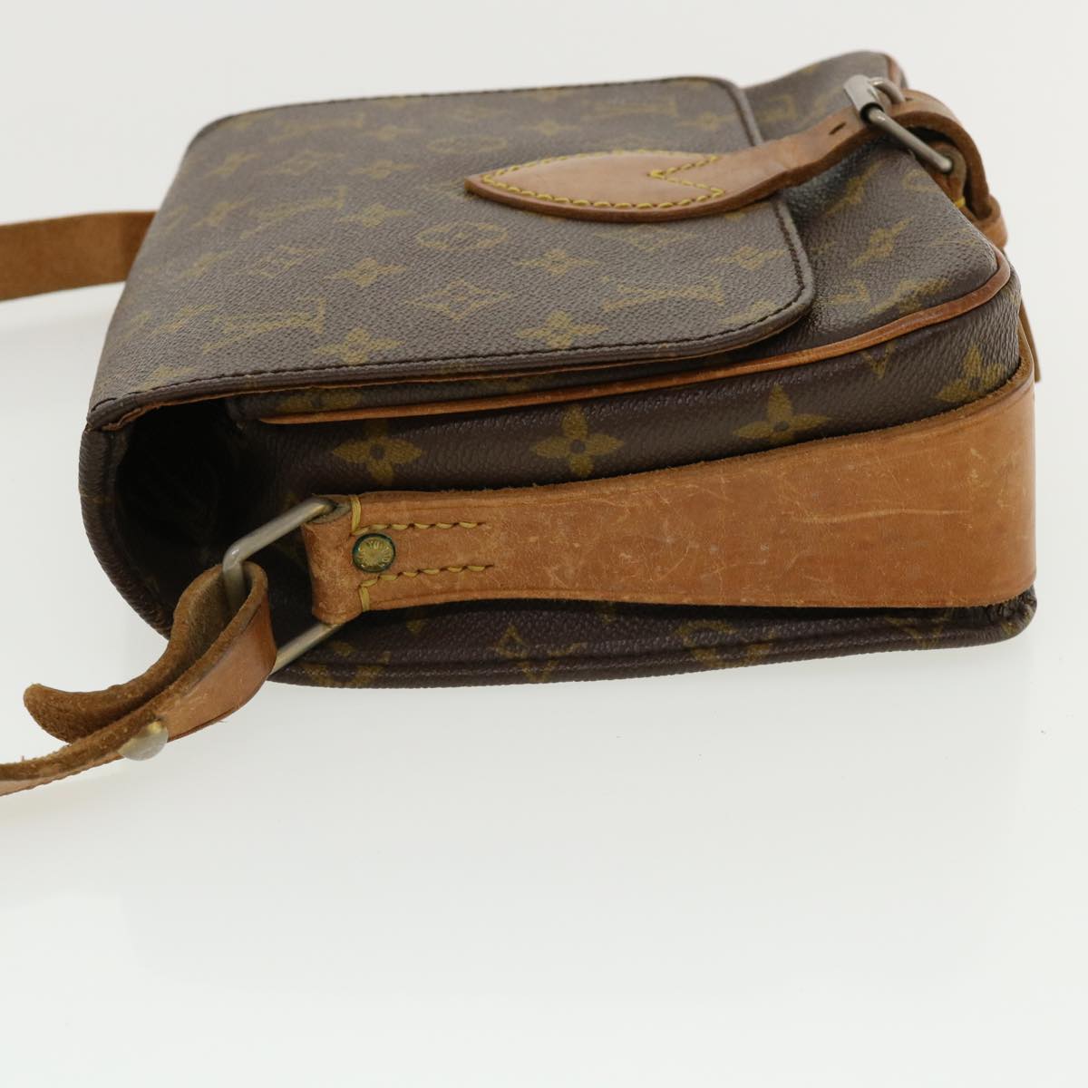 LOUIS VUITTON Monogram Cartouchiere MM Shoulder Bag Vintage M51253 Auth rd3167