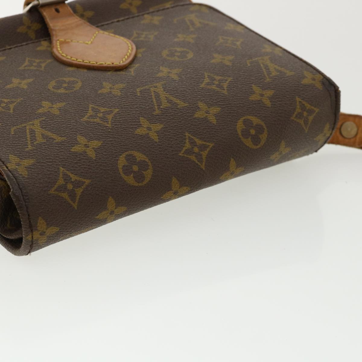 LOUIS VUITTON Monogram Cartouchiere MM Shoulder Bag Vintage M51253 Auth rd3167