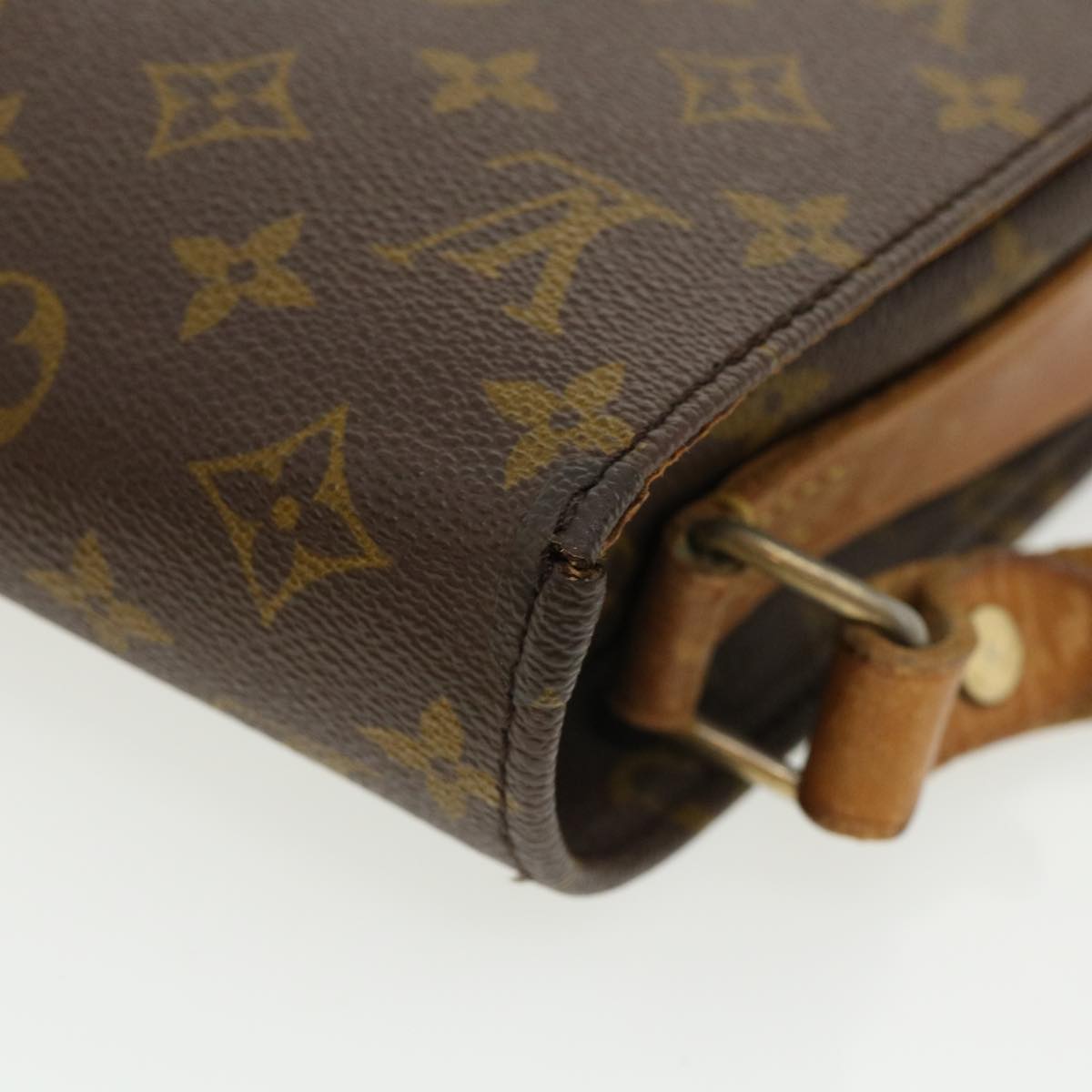 LOUIS VUITTON Monogram Cartouchiere MM Shoulder Bag Vintage M51253 Auth rd3167