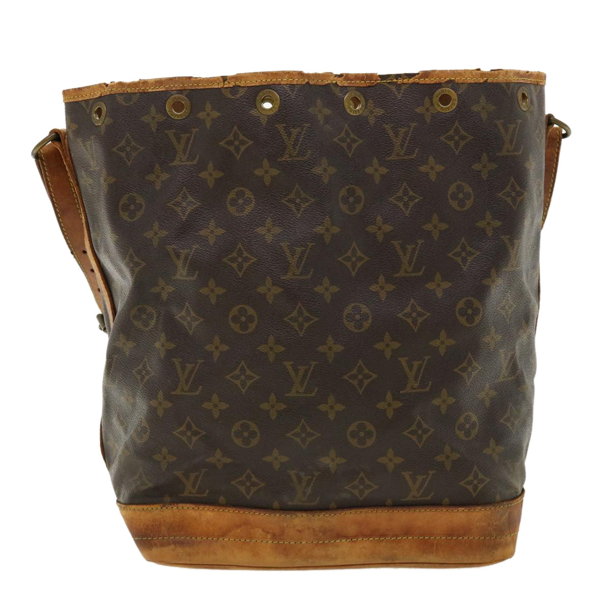 LOUIS VUITTON Monogram Noe Shoulder Bag M42224 LV Auth rd3171