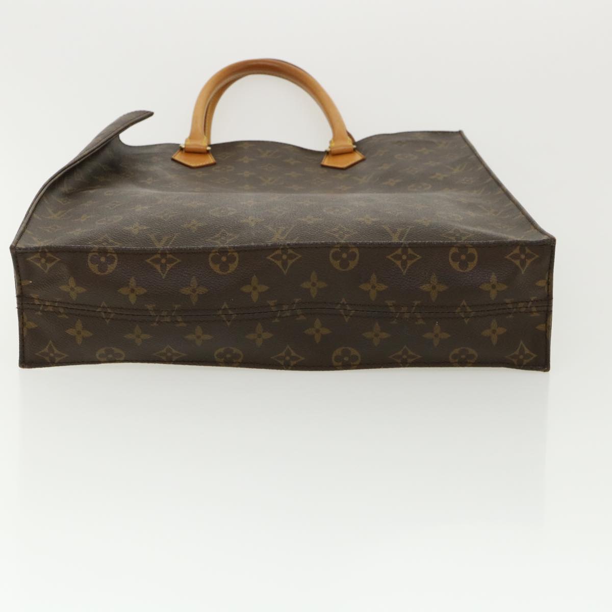 LOUIS VUITTON Monogram Sac Plat Hand Bag M51140 LV Auth rd3176