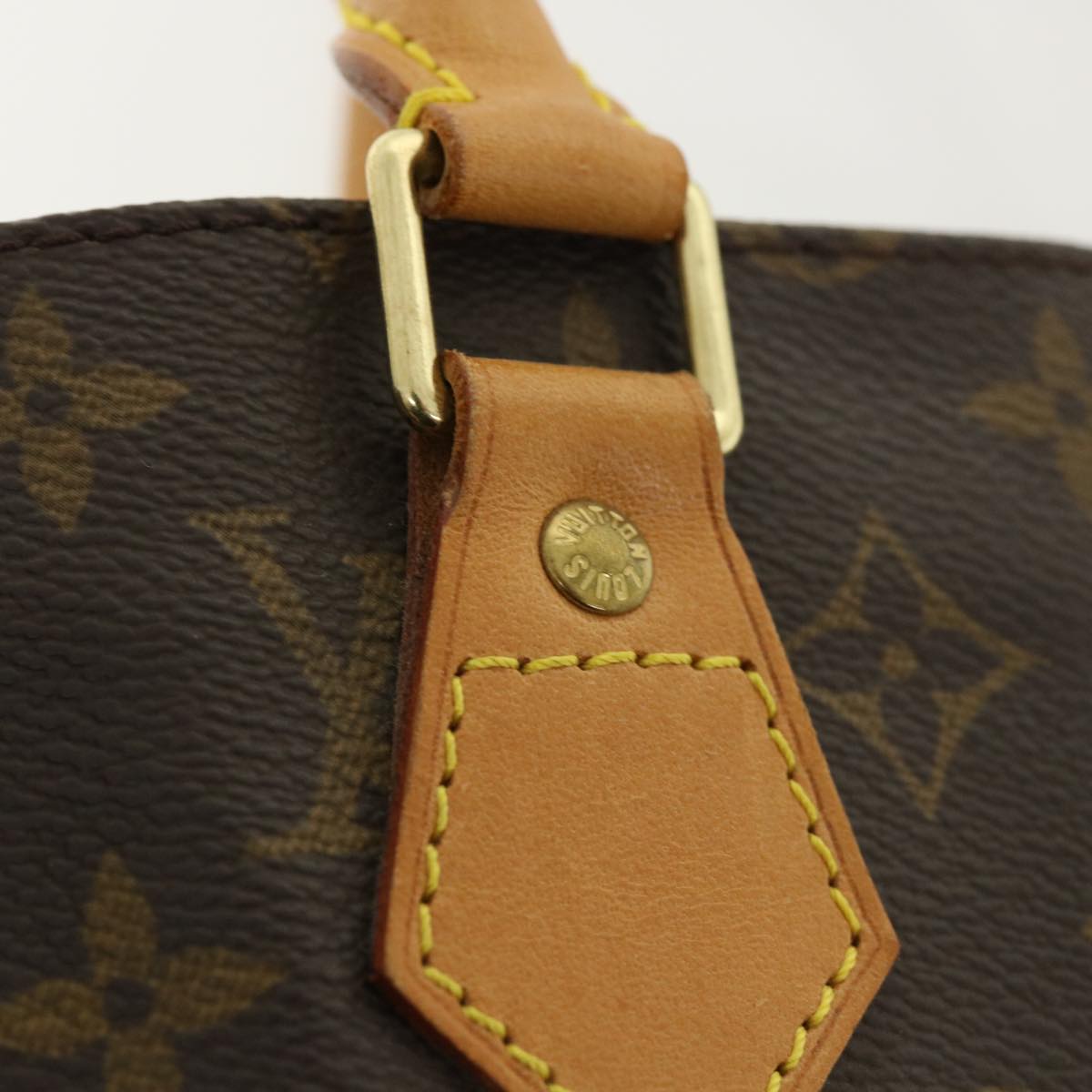 LOUIS VUITTON Monogram Sac Plat Hand Bag M51140 LV Auth rd3176