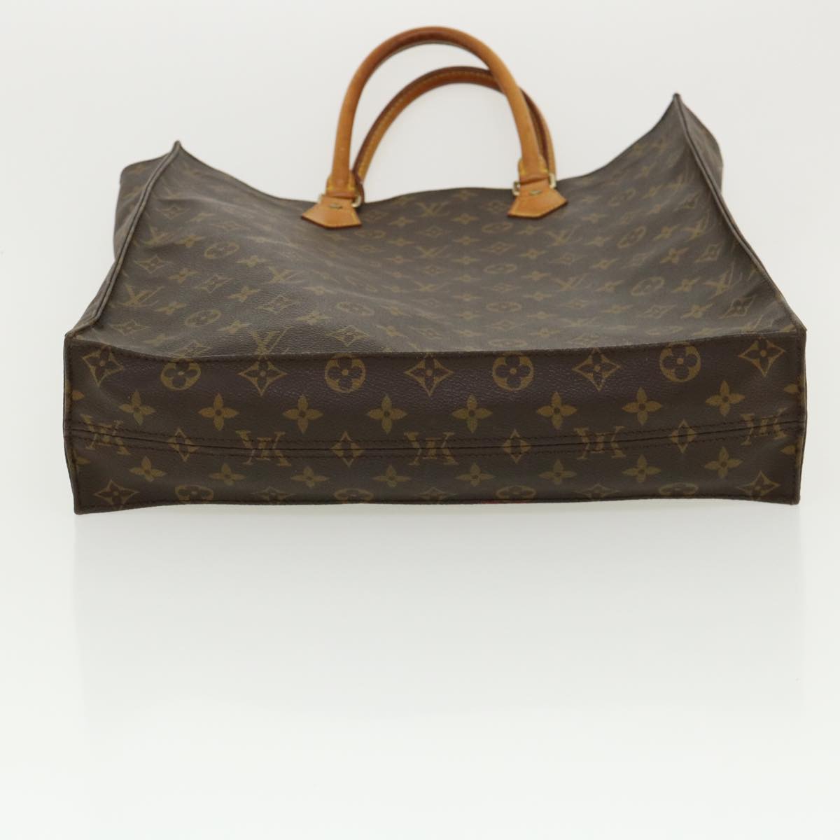 LOUIS VUITTON Monogram Sac Plat Hand Bag M51140 LV Auth rd3226