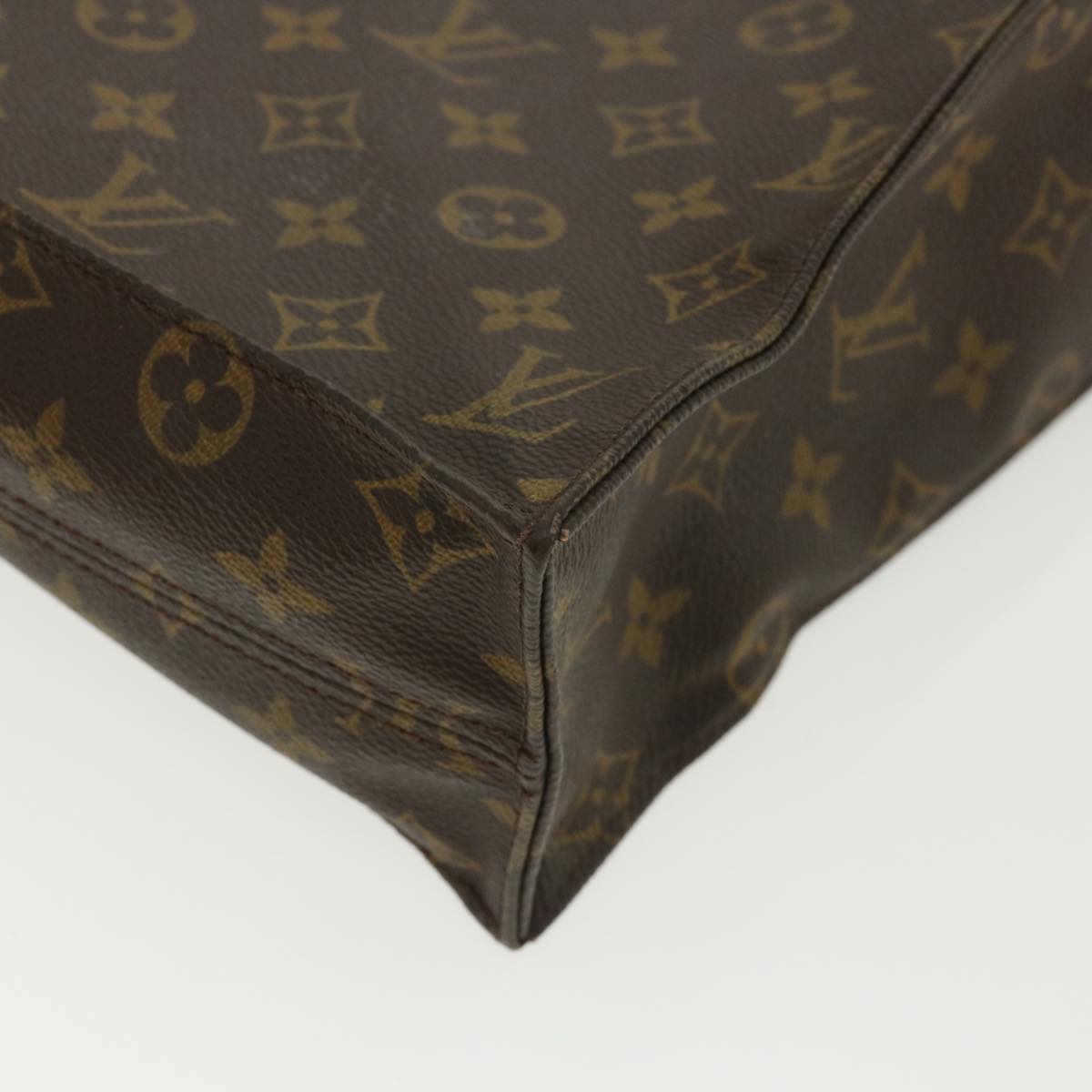 LOUIS VUITTON Monogram Sac Plat Hand Bag M51140 LV Auth rd3226