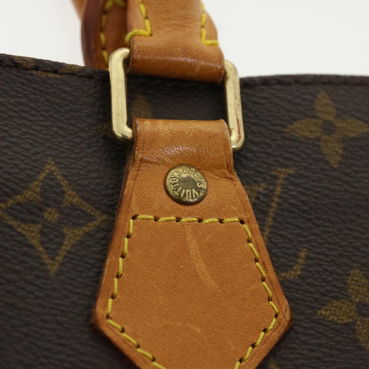 LOUIS VUITTON Monogram Sac Plat Hand Bag M51140 LV Auth rd3226