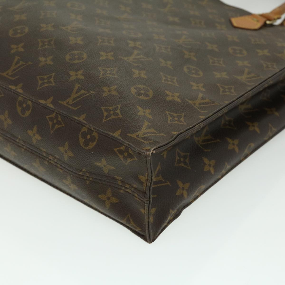 LOUIS VUITTON Monogram Sac Plat Hand Bag M51140 LV Auth rd3260