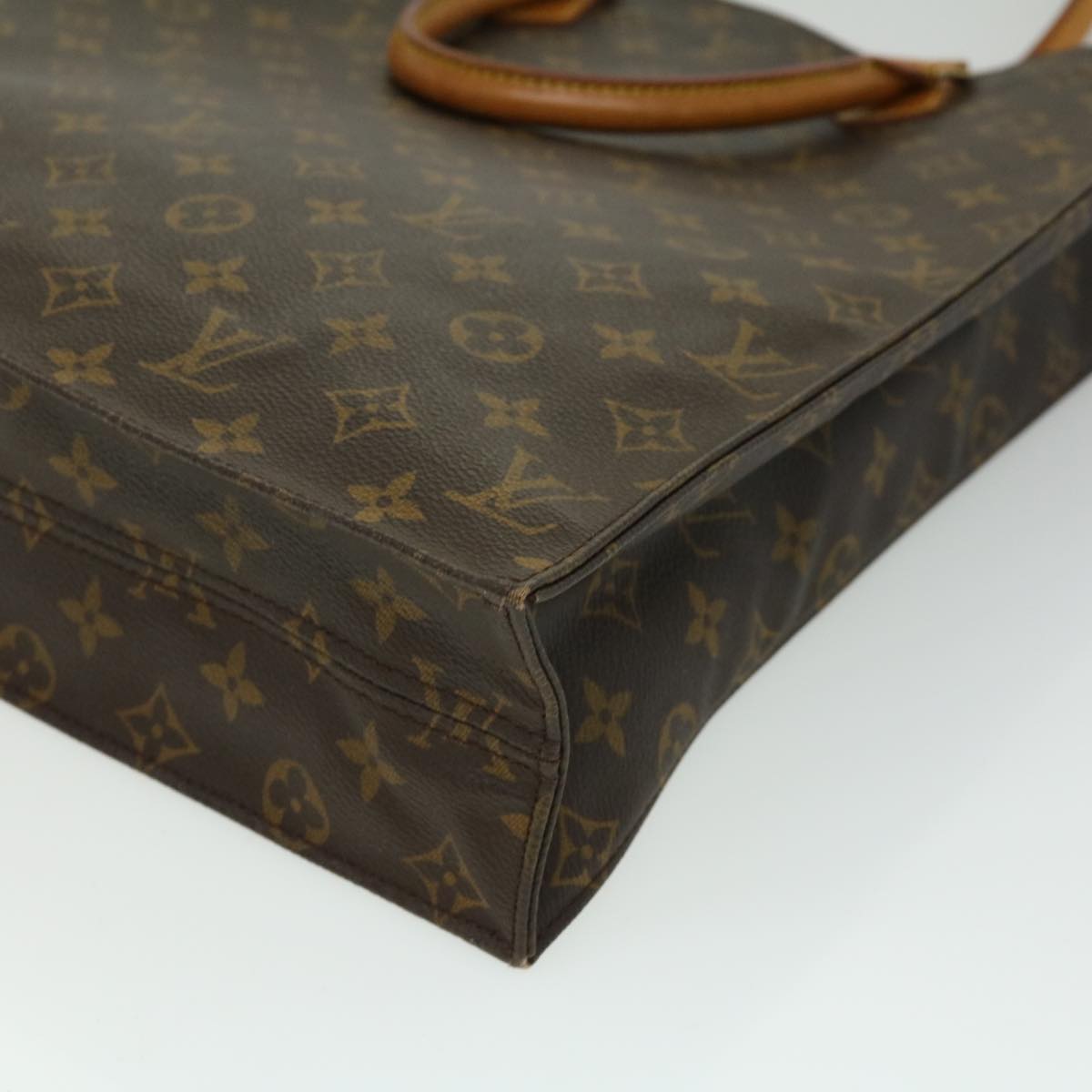 LOUIS VUITTON Monogram Sac Plat Hand Bag M51140 LV Auth rd3271