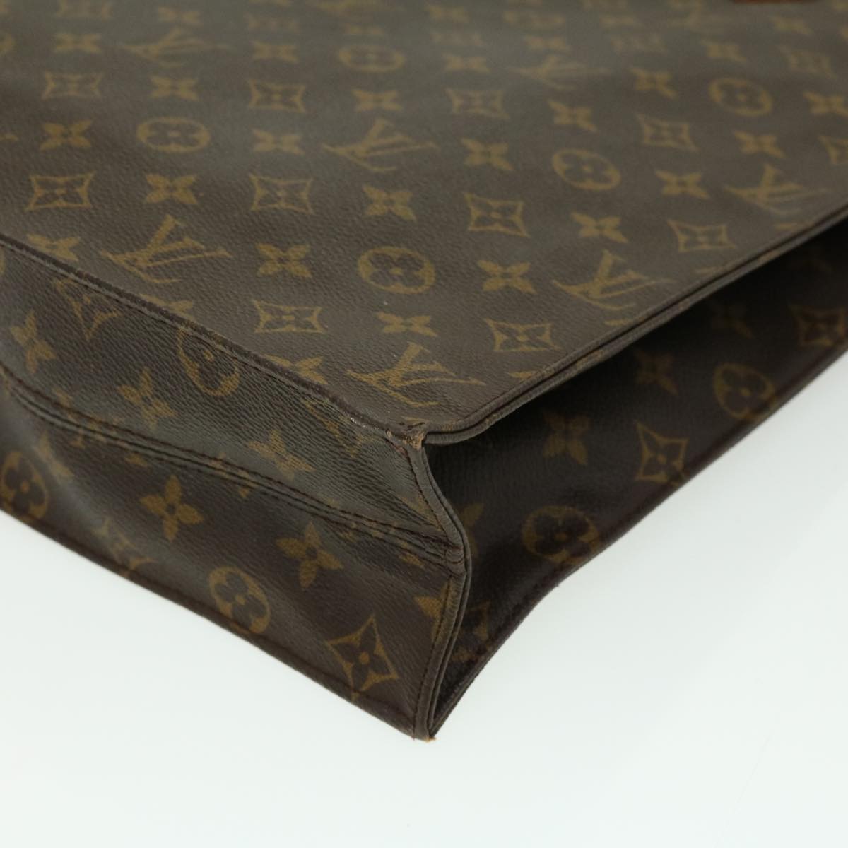 LOUIS VUITTON Monogram Sac Plat Hand Bag M51140 LV Auth rd3271