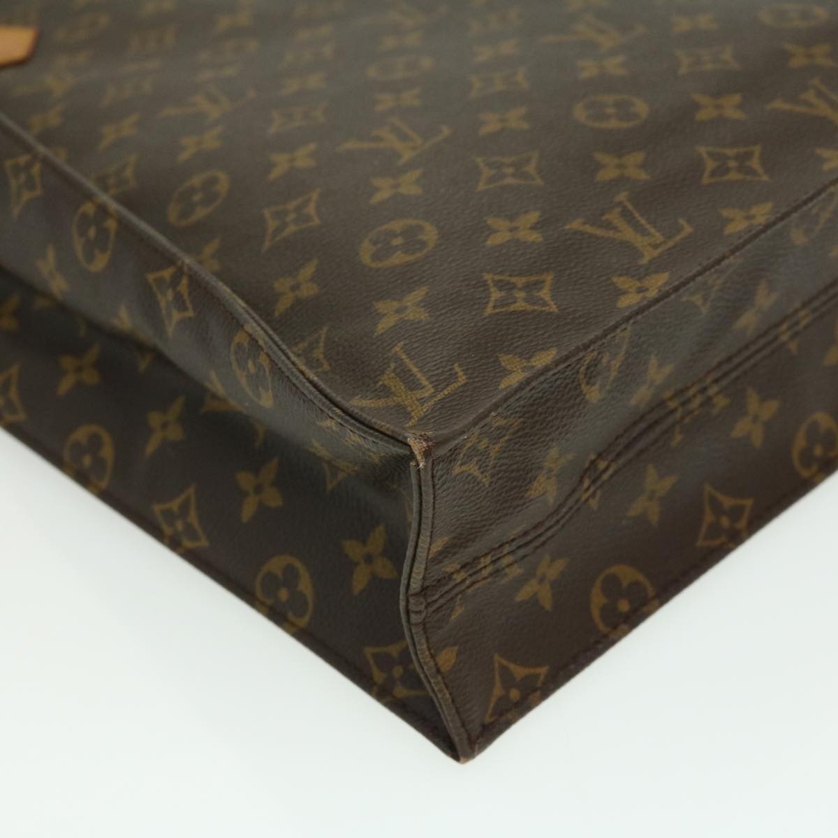 LOUIS VUITTON Monogram Sac Plat Hand Bag M51140 LV Auth rd3271