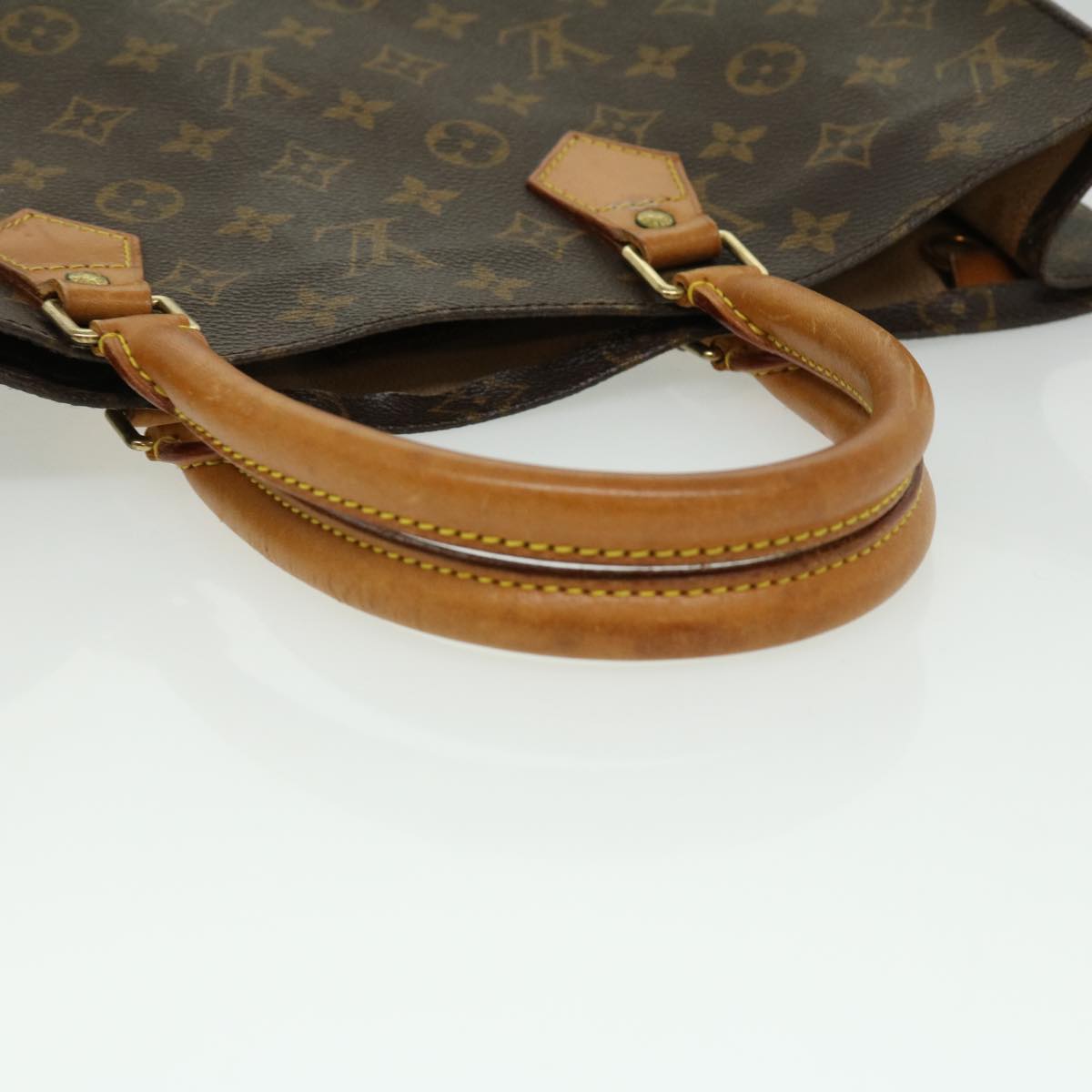 LOUIS VUITTON Monogram Sac Plat Hand Bag M51140 LV Auth rd3271