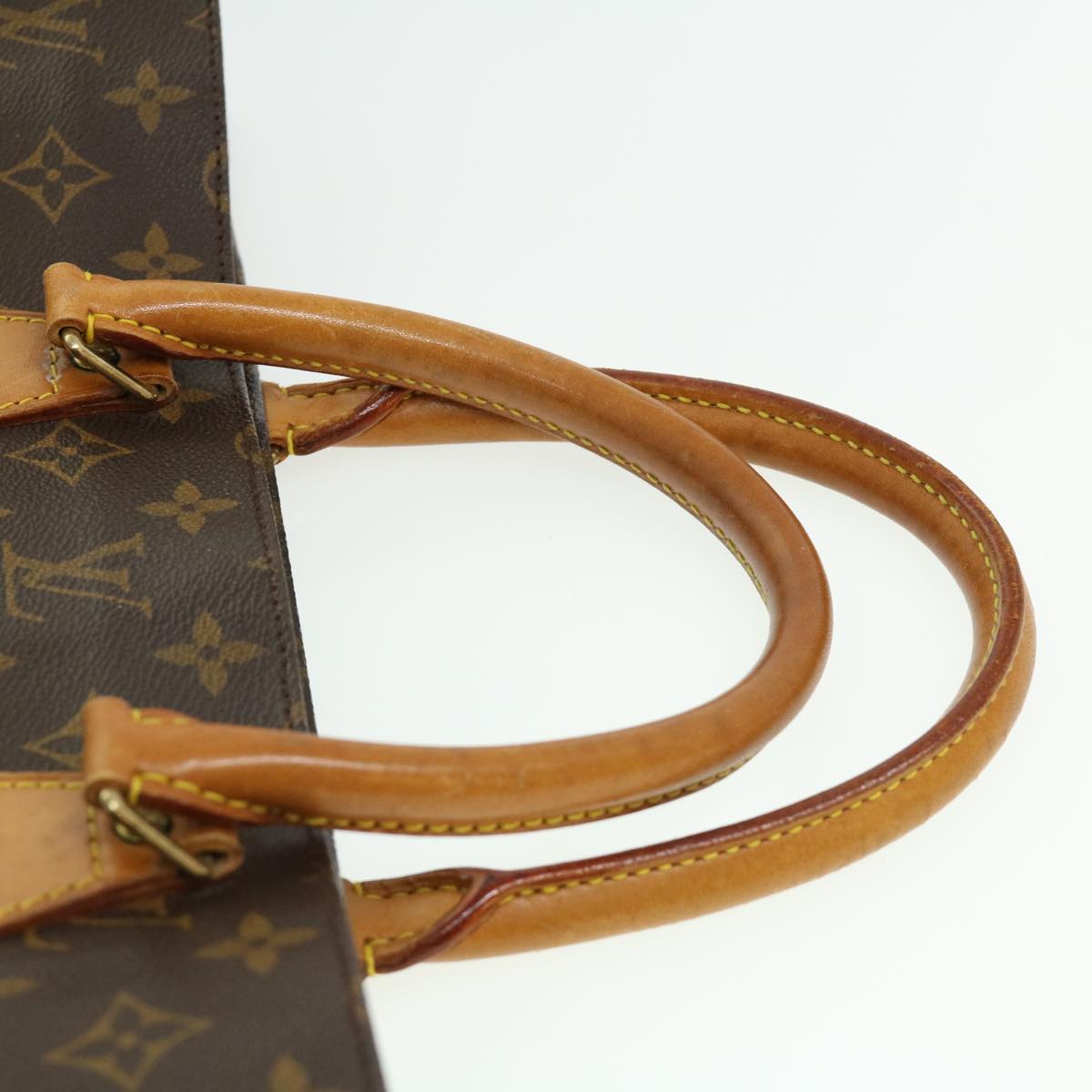 LOUIS VUITTON Monogram Sac Plat Hand Bag M51140 LV Auth rd3271