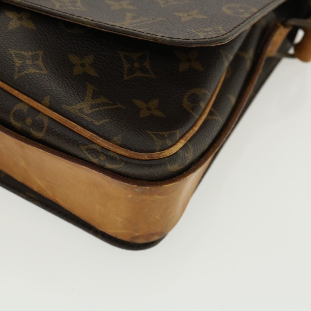 LOUIS VUITTON Monogram Cartouchiere GM Shoulder Bag L027 LV Auth rd3306