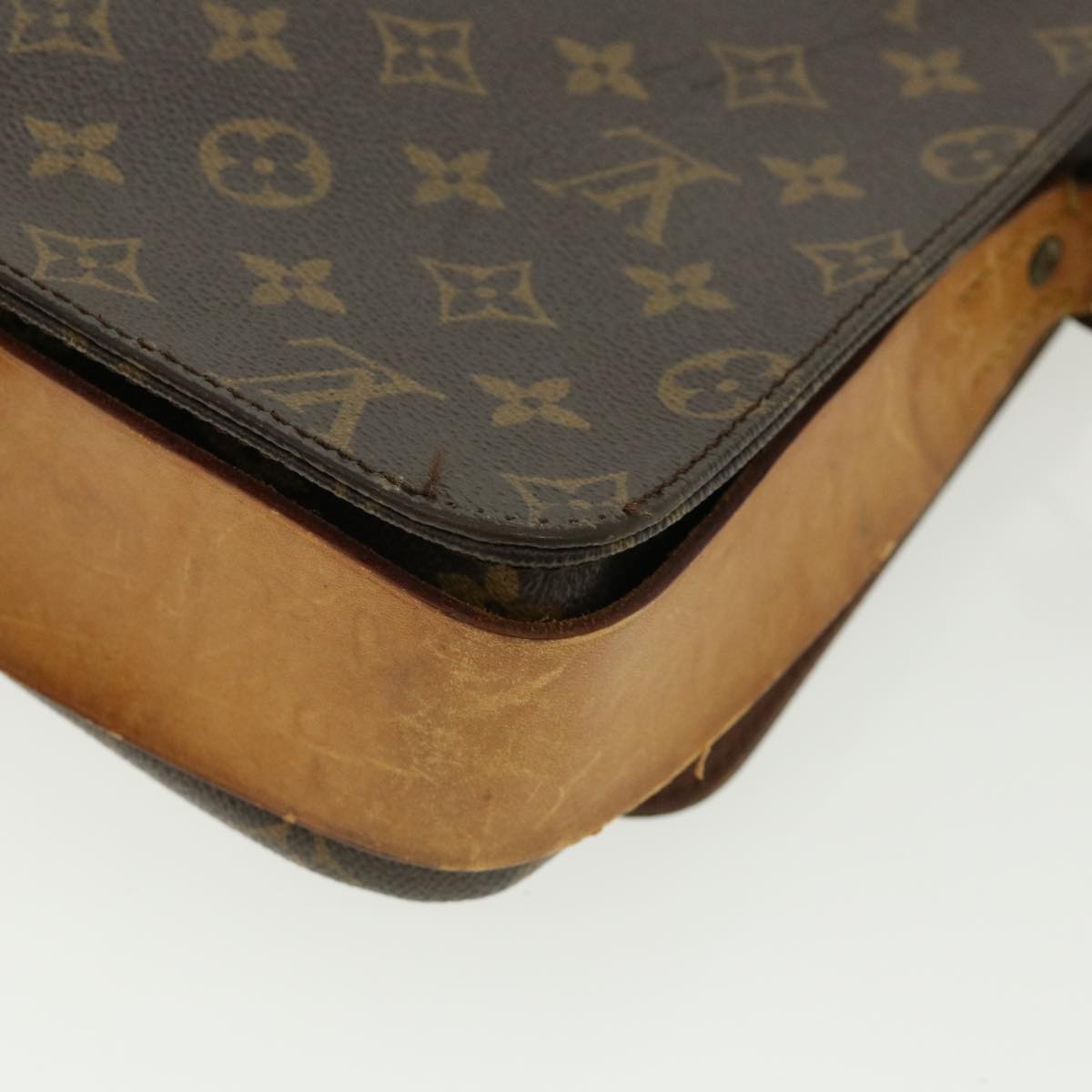 LOUIS VUITTON Monogram Cartouchiere GM Shoulder Bag L027 LV Auth rd3306