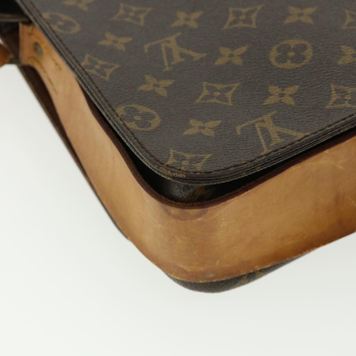 LOUIS VUITTON Monogram Cartouchiere GM Shoulder Bag L027 LV Auth rd3306